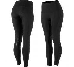 Collants d'équitation super légers anti-dérapants Horze Bianca, femme Noir