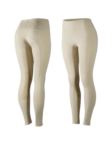 Collants d'équitation super légers anti-dérapants Horze Bianca, femme Beige