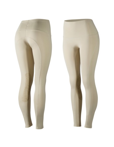Collants d'équitation super légers anti-dérapants Horze Bianca, femme Beige