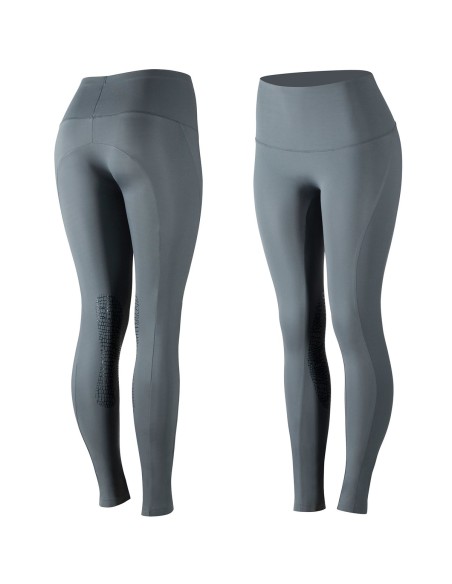 Collants d'équitation super légers anti-dérapants Horze Bianca, femme Gris