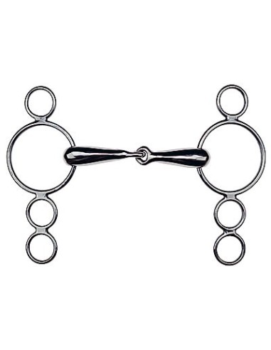 Verstellbares 4-Ring-Gebiss " Pessoa " Feeling - Modulierbarer Effekt für Kontrolle & Balance