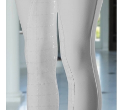 Culotte d'équitation à fond peau Horze Désirée Blanc