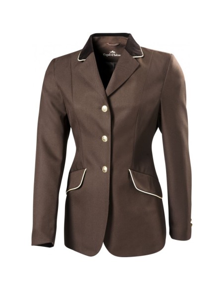 Veste de concours Equithème destockée femme marron