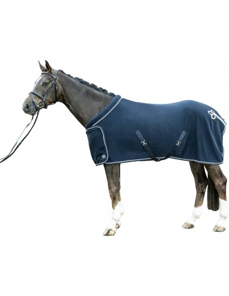 Couverture polaire avec col HKM Bleu foncé