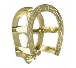 Porte-bridon fer à cheval en laiton