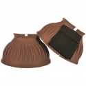 Cloches en caoutchouc avec fermeture Velcro,1 paire - HKM Marron foncé