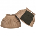 Cloches en caoutchouc avec fermeture Velcro,1 paire - HKM Taupe