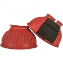 Cloches en caoutchouc avec fermeture Velcro,1 paire - HKM Rouge foncé