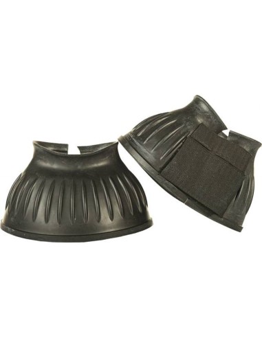 Cloches en caoutchouc avec fermeture Velcro,1 paire - HKM Noir