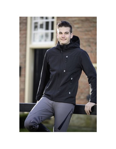 Veste Softshell sport pour homme - HKM Noir