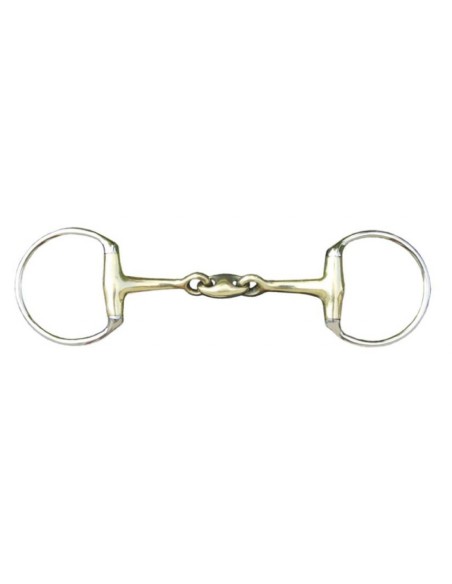 Mors double brisure 16 mm en maillechort - HKM Acier