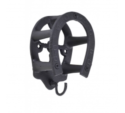 Porte bridon -fer à cheval- en fer forgé - HKM Noir