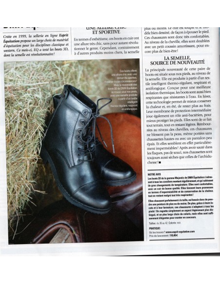 Boots d'équitation à textile intelligent 3D DMH-Equitation Majestic