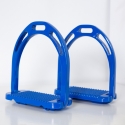 Etriers aluminium profil 5 étoiles DMH Equitation Bleu