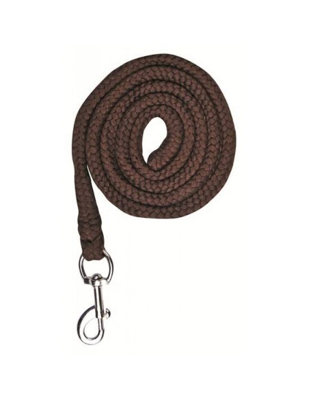 Longe -Stars- avec mousqueton Marron foncé