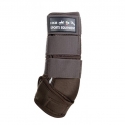 Guêtres néoprène couleur HKM protections cheval Marron