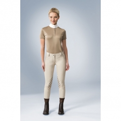 Polo Equi-Thème Mesh manches courtes Taupe