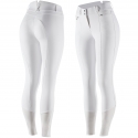 Pantalon d'équitation fond intégral Silicone Angelina, femme Horze Blanc