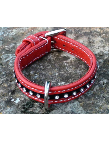 collier-pour-petit-chien-cuir-et-strass
