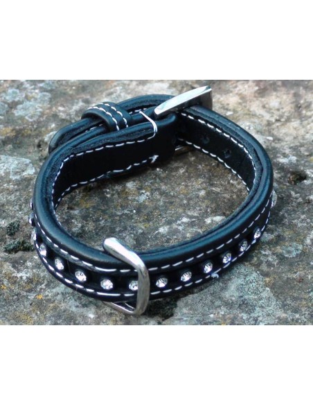 collier-pour-petit-chien-cuir-et-strass