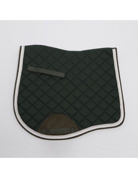 Tapis de selle dressage Starline Lami-cell Vert foncé / Blanc