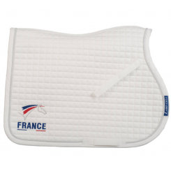 Tapis de selle mixte logoté FFE Lamicell Blanc