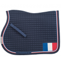 Tapis de selle mixte logoté FFE Lamicell Navy