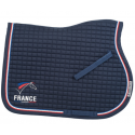 Tapis de selle mixte logoté FFE Lamicell Navy