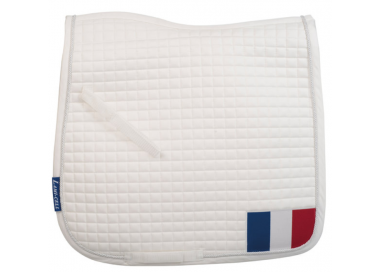 Tapis de selle de dressage logoté FFE avec drapeau Lamicell