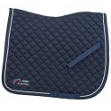 Tapis de selle de dressage poney avec double cordelettes FFE Lamicell Navy