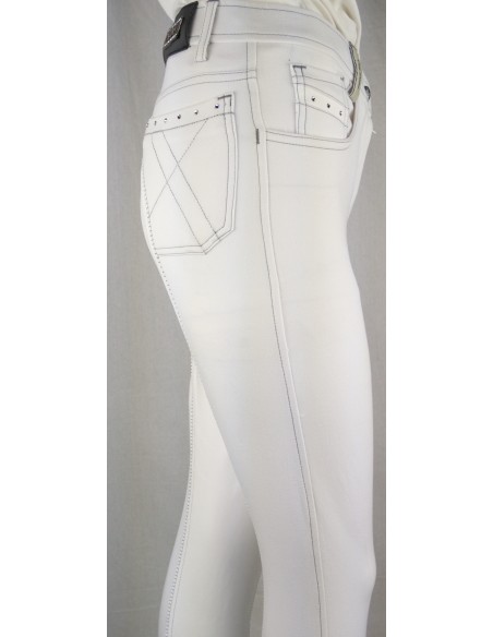 Pantalon Zohra diamond news Euro-Star Blanc