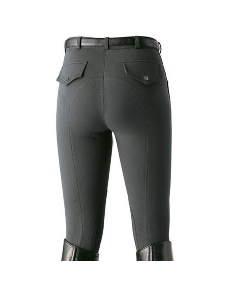 Culotte d'équitation Domino Enfant Euro Star Gris foncé