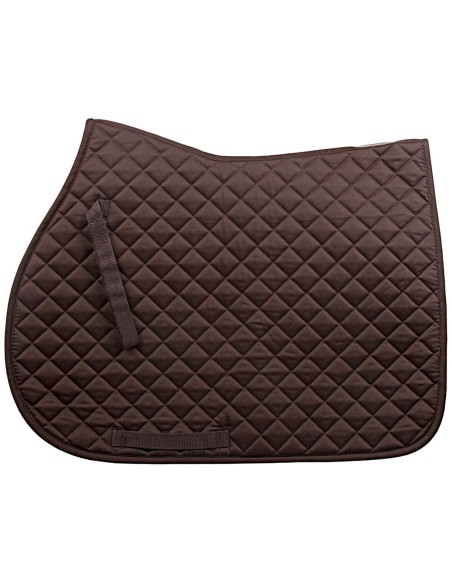 IR Tapis de Selle Carrés serrés mixte Marron foncé