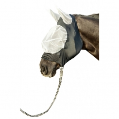 Masque Anti-mouches Pour Cheval - Taille X-Large - Imprimé Cactus - Matière Stretch
