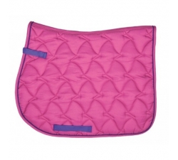 Tapis selle mixte ou dressage Cassandra HKM Rose