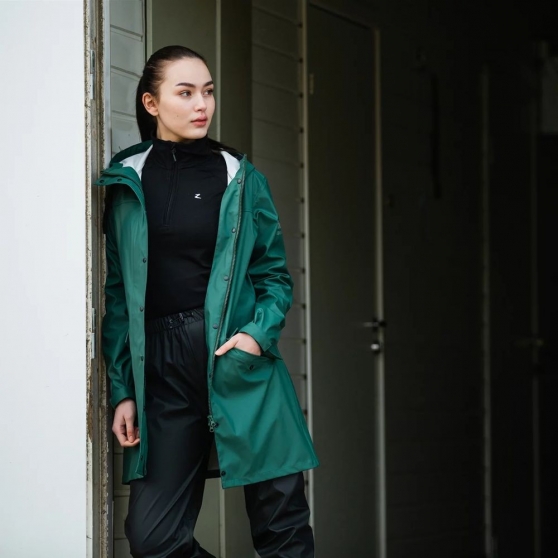 Imperméable PU Horze Billie femme Vert