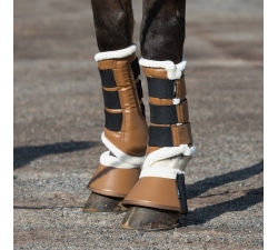 Guêtres d'équitation Equithème Boa avec fourrure Guêtres d'équitation Equithème Boa avec fourrure