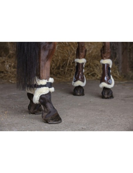 Protège-boulets Norton XTR mouton synthétique Marron