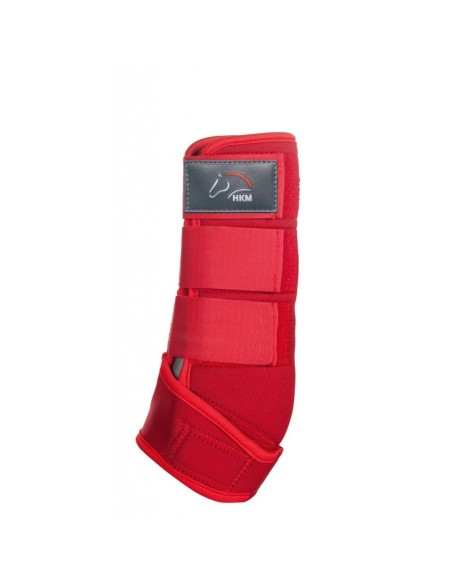 Guêtres néoprène couleur HKM protections cheval Bleu / Blanc