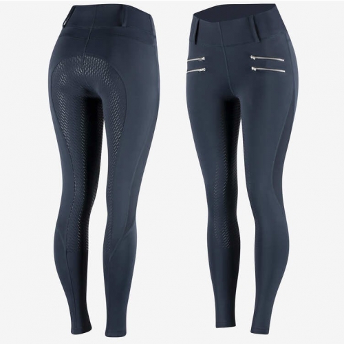 Collant D'équitation Fille Kerrits, Bleu Moyen, Avec écusson Genou - Occasion