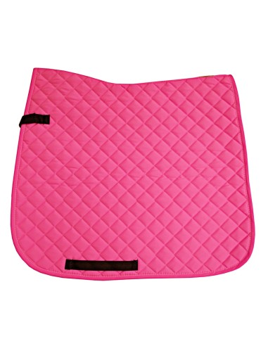 IR Tapis de Selle Carrés sérrés dressage jrose fluo