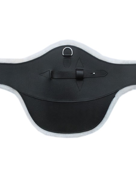 Sangle bavette cuir doublée mouton synthétique Leeds DMH