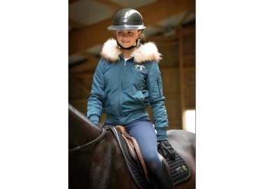 Bomber PENELOPE LEPREVOST "Lyon" Capuche fausse fourrure