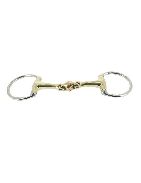 Filet Mors roulette double brisure maillechort DMH Equitation