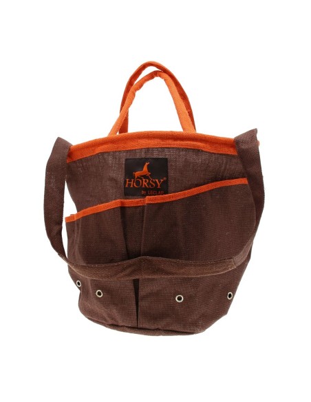 Grand sac de pansage toile de jute laminée