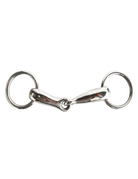 Mors 2 anneaux inox creux