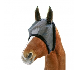 Masque anti-mouches avec bord en peluche HKM