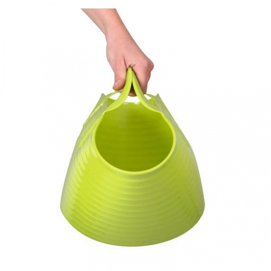 Seau flexible d'écurie Flexiseau FlexBag à poignées 12 litres Vert