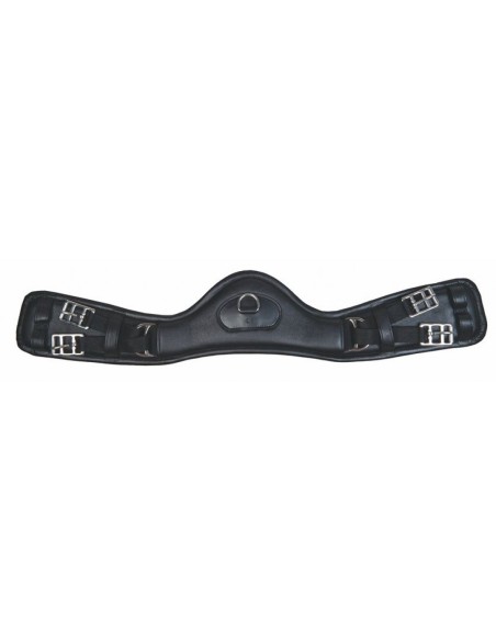 Sangle en cuir dressage anatomique élastiques HKM