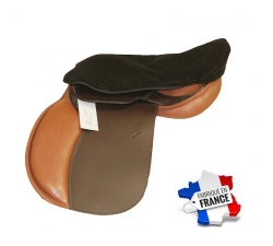 Couvre siège dessus de selle mouton synthétique écru